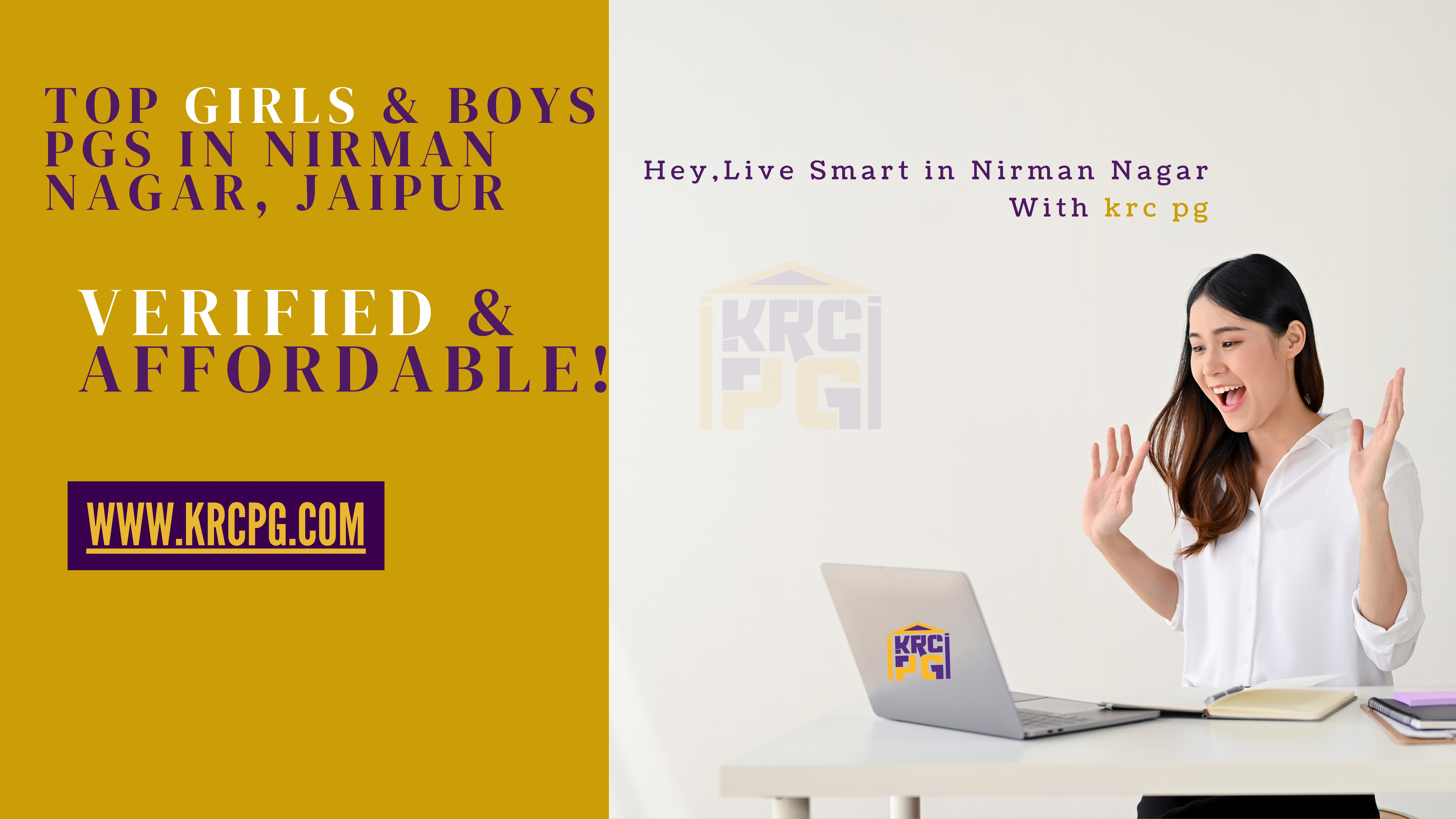 Best Girls & Boys PG in Nirman Nagar, Jaipur – Book with KRC PG