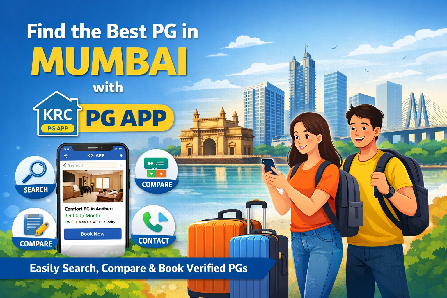 Find the Best PG in Mumbai Easily with the KRC PG App