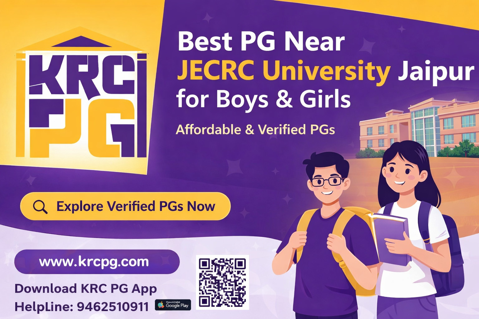Best PG Near JECRC University Jaipur for Boys & Girls | Affordable & Verified PGs