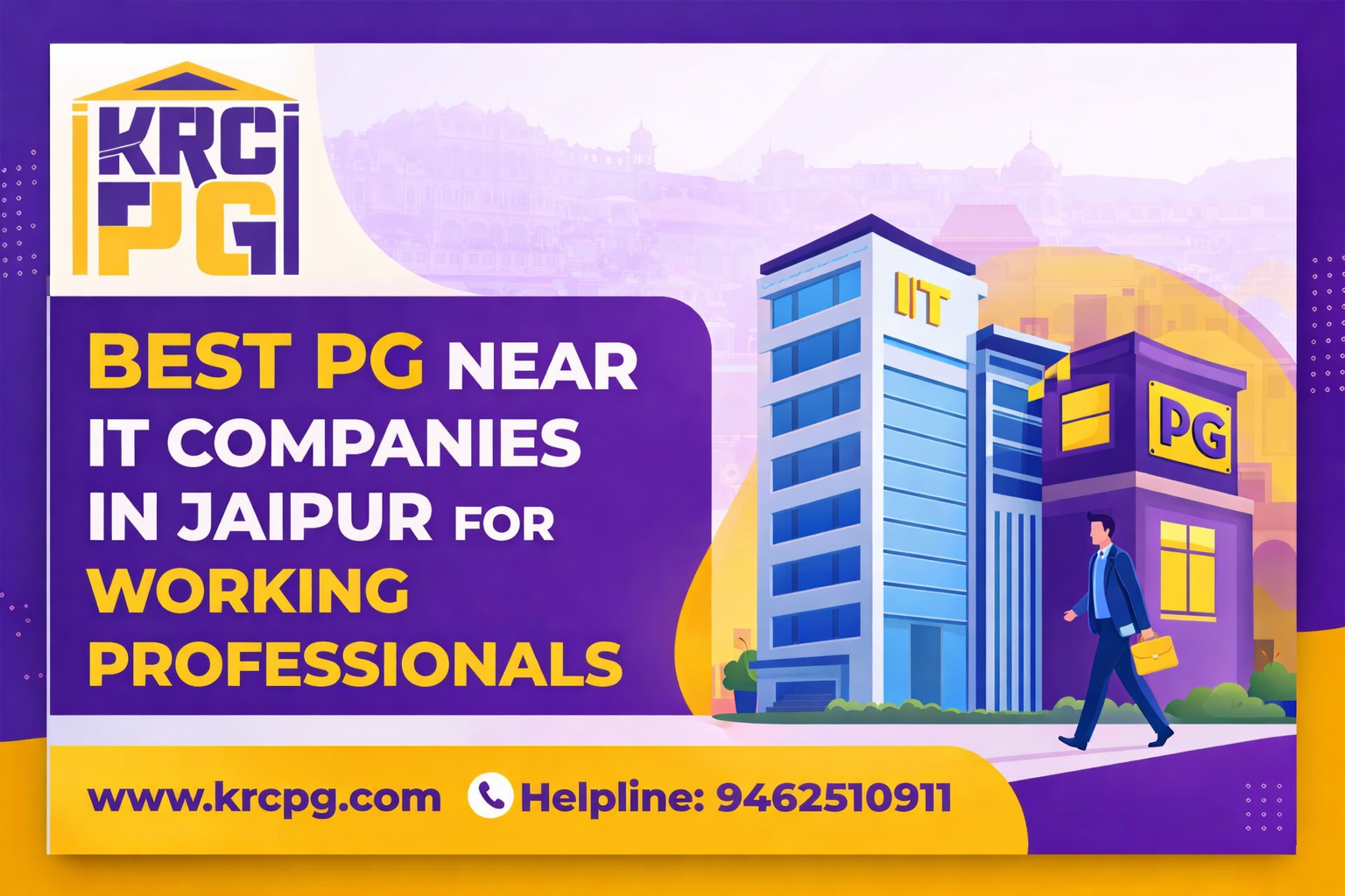 Best PG Near IT Companies in Jaipur for Working Professionals | Find Verified PG with KRC PG App